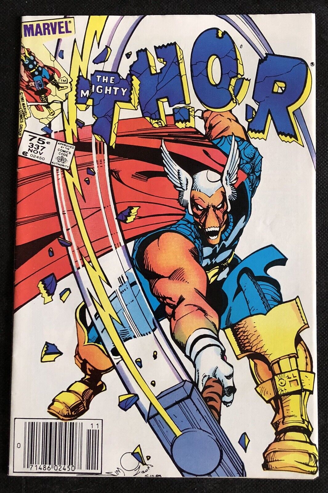 The Mighty Thor #337 1st app. of Beta Ray Bill Canadian Price Variant 7.0 FN/VF