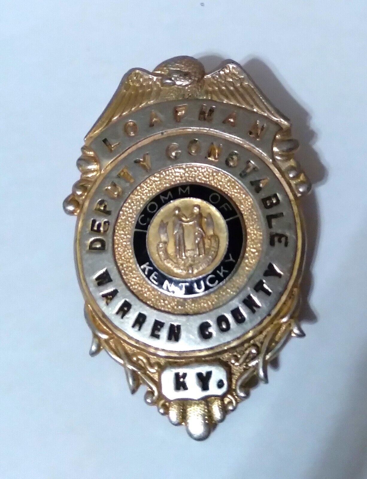 Vintage Warren County, KY- Deputy Constable Badge-About 1950's-