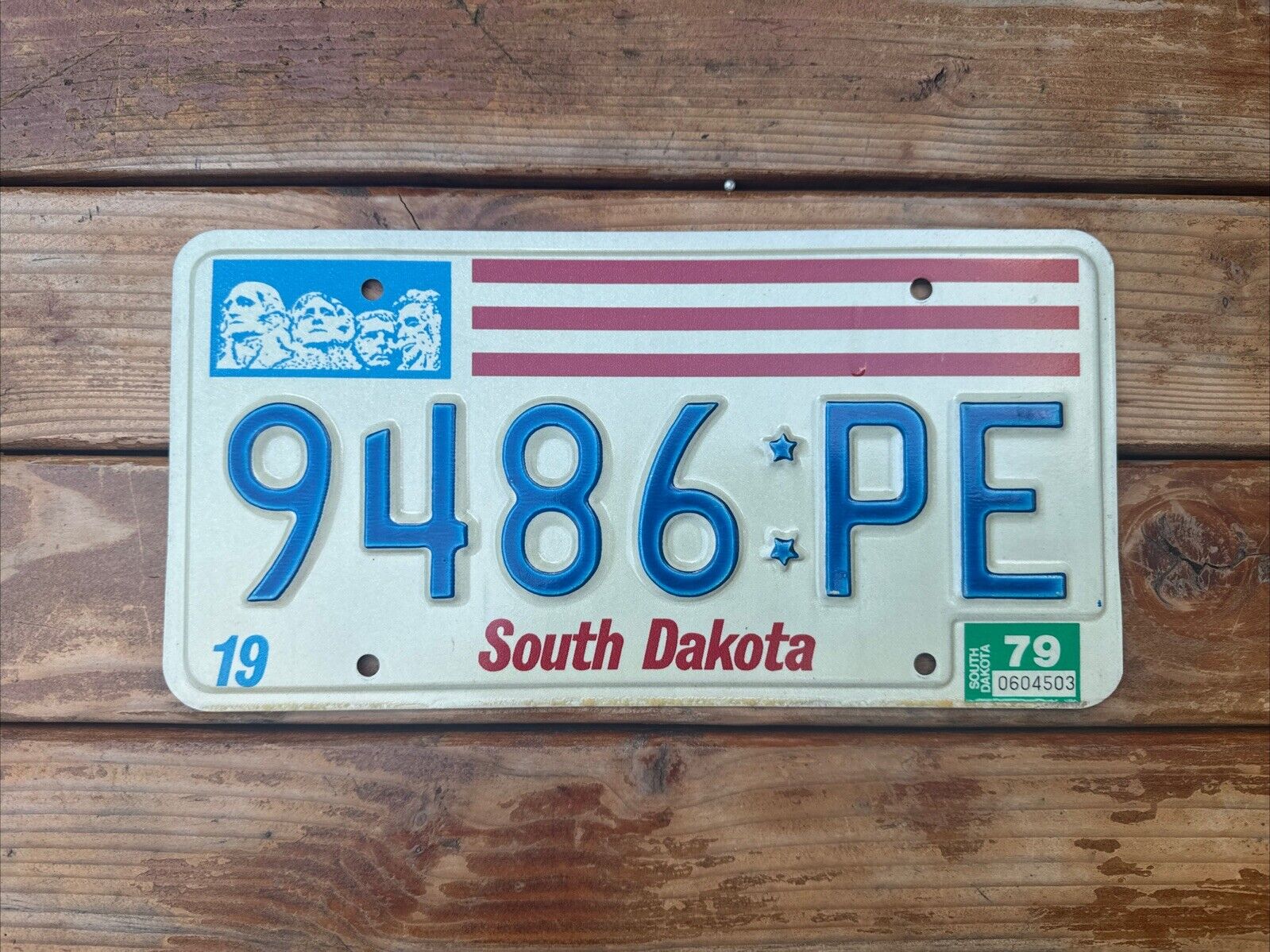 1979 South Dakota License Plate - Pennington County - 9486-PE