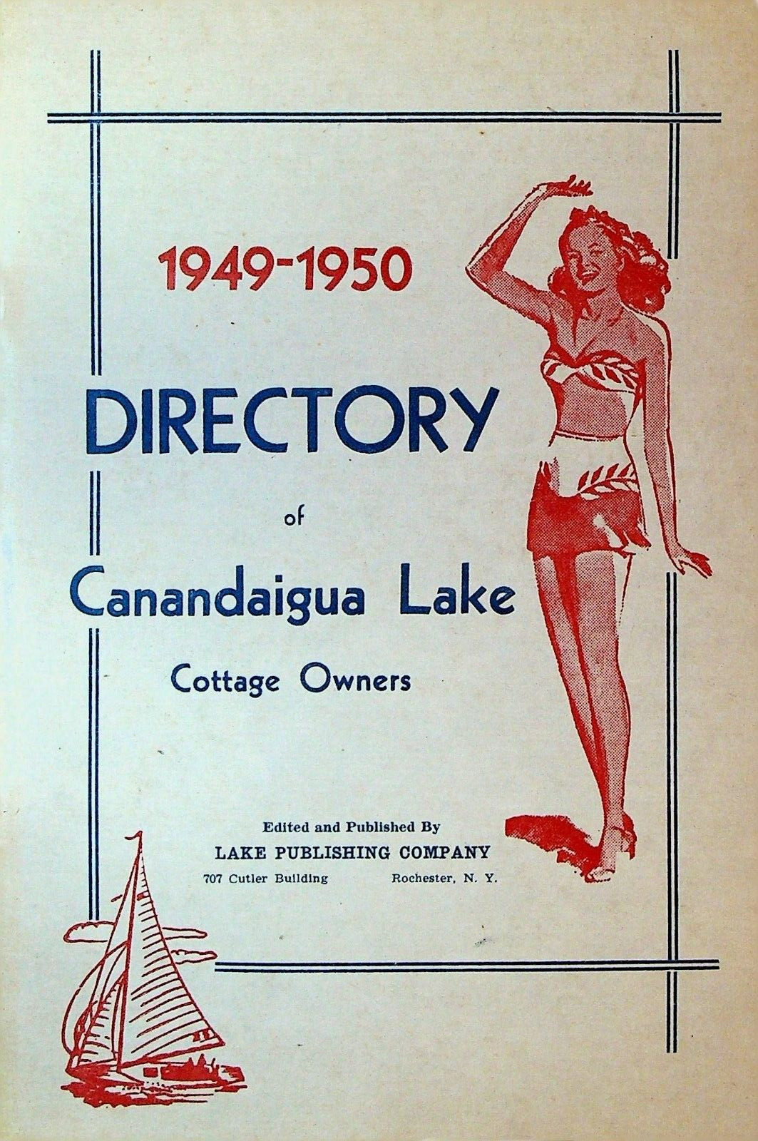 Canandaigua Lake Cottage Owners Directory 1949 1950 Finger Lakes New York