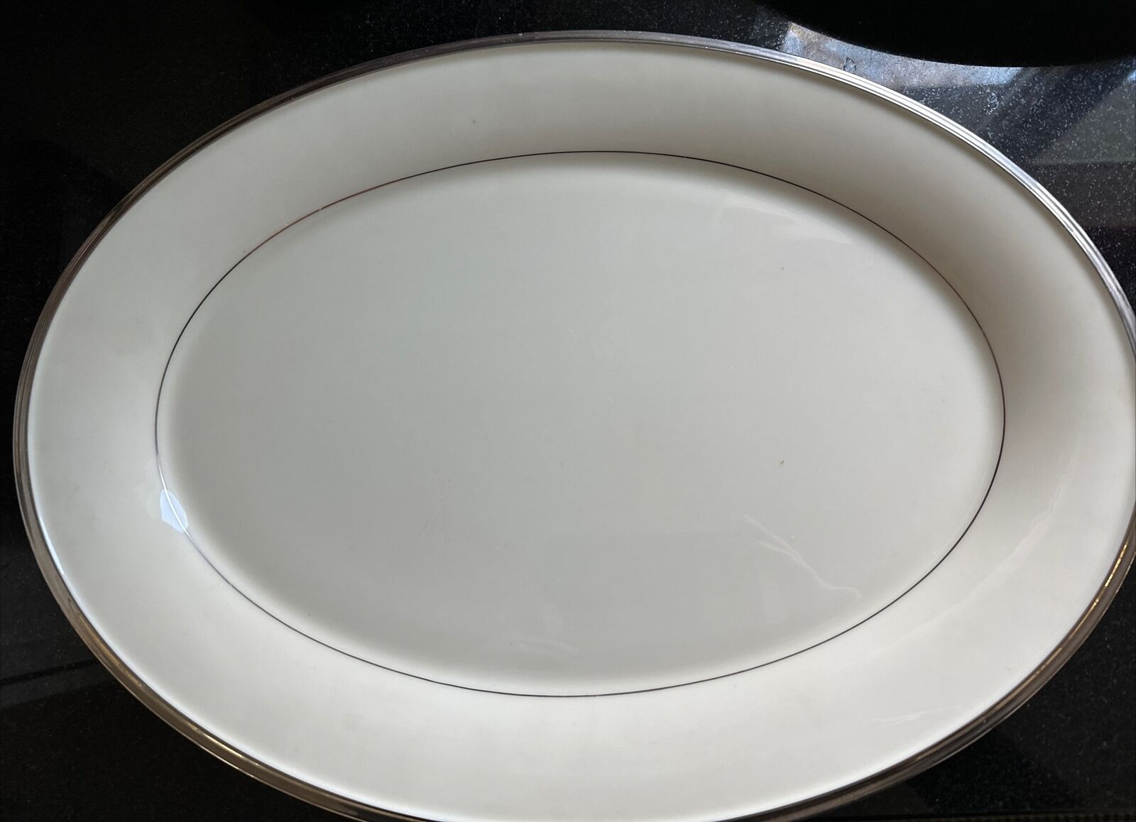Lenox Solitaire Oval Serving Platter 16” Marked Medium