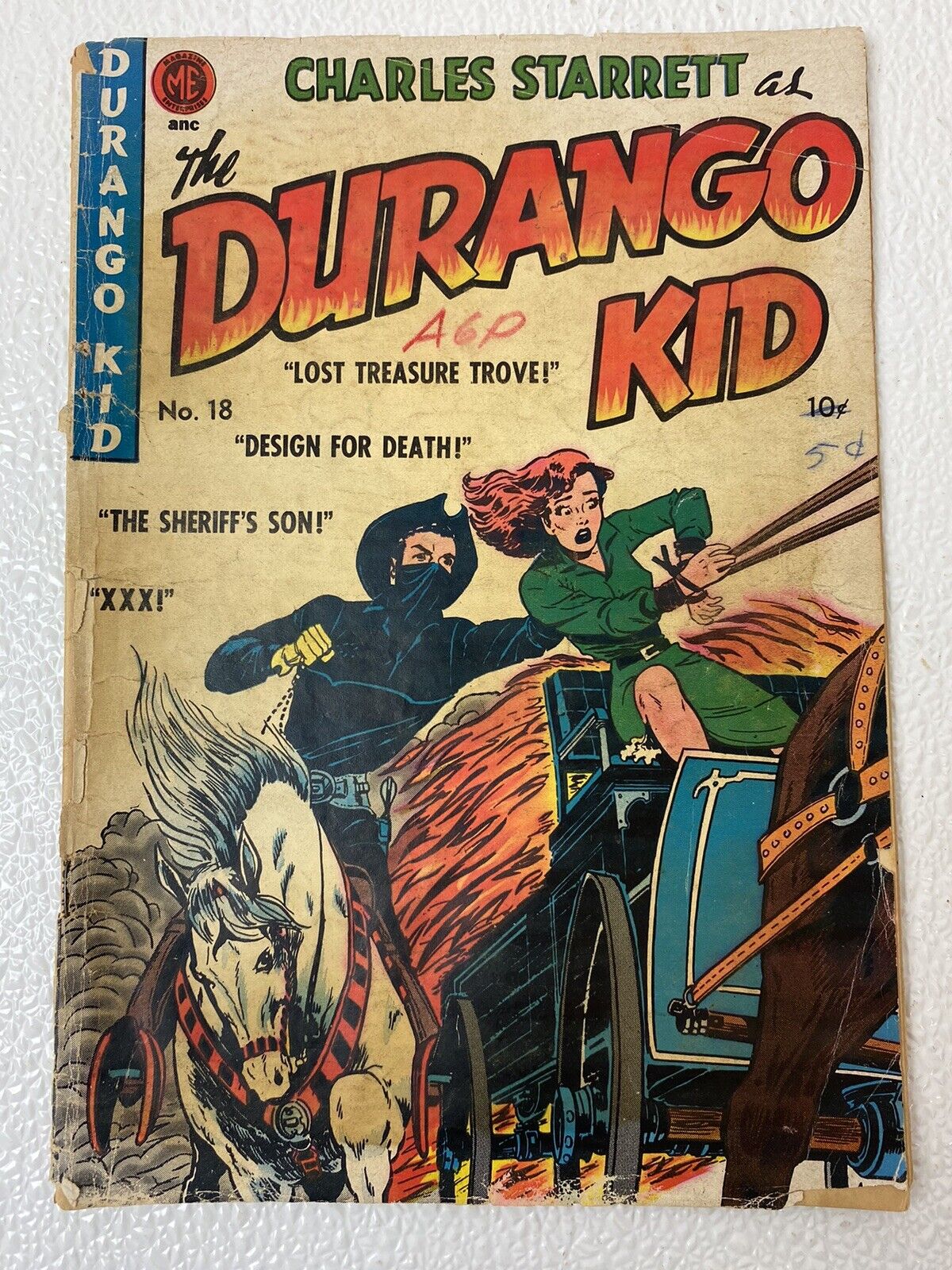 The Durango Kid #18 Aug 1952 - Western Golden Age Comic Book Boarded