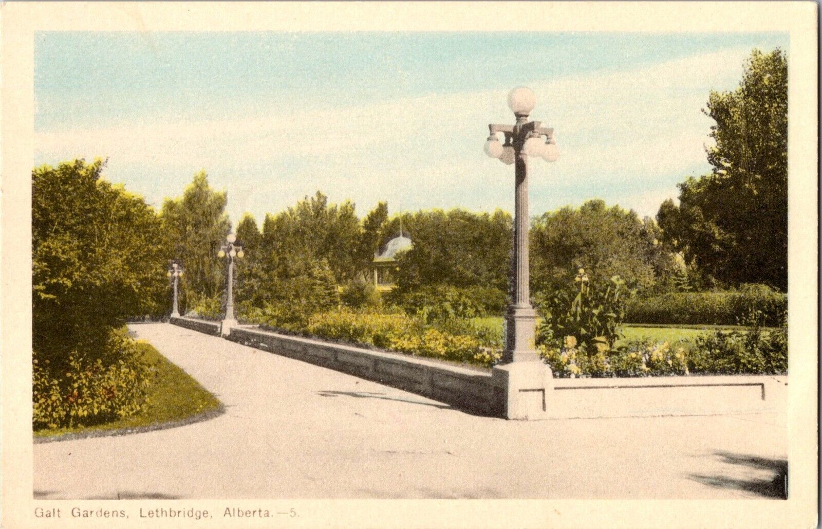 Galt Gardens Lethbridge Alberta AB Unused Postcard