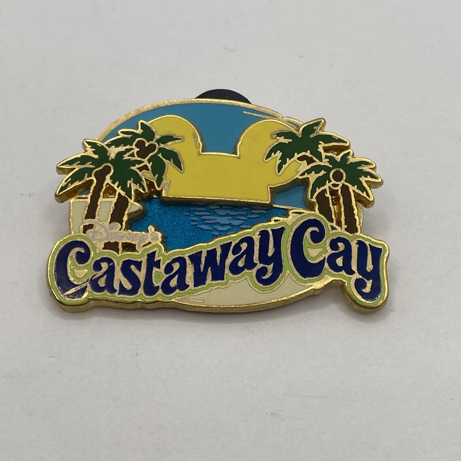 Disney Pin 57263 DCL - Castaway Cay Setting Mickey Sun Disney Cruise