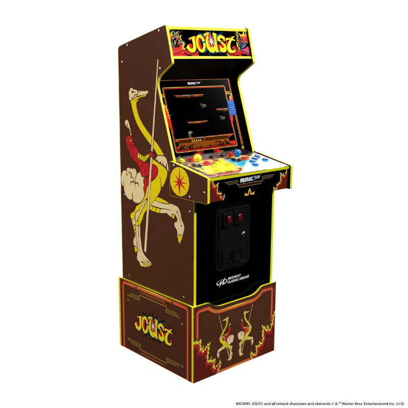 Joust 14-In-1 Midway Legacy Edition Arcade with Licensed Riser and Light-Up Marq
