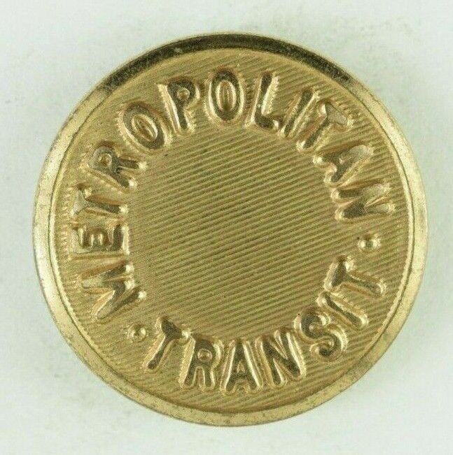 1940s Metropolitan Transit Authority Boston Original Uniform Button Z1BM