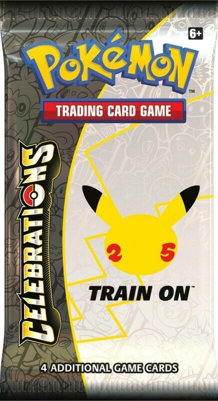 1x Pokemon Celebrations Booster Pack 25th Anniversary TCG Cards * Sealed *