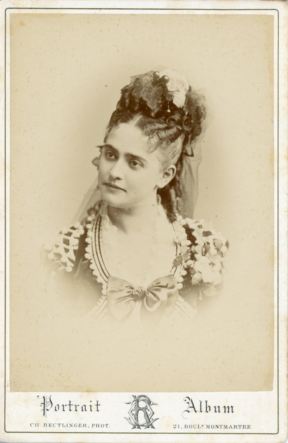 Ch. Reutlinger, La contralto Anna de Belocca, Rosine in the Barber of Seville,