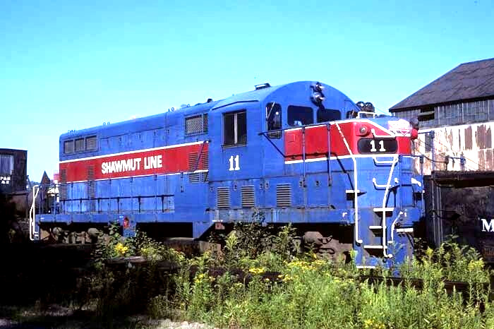 Pittsburg & Shawmut 11_BROOKVILLE, PA_AUG 31, 1989_ORIGINAL TRAIN SLIDE