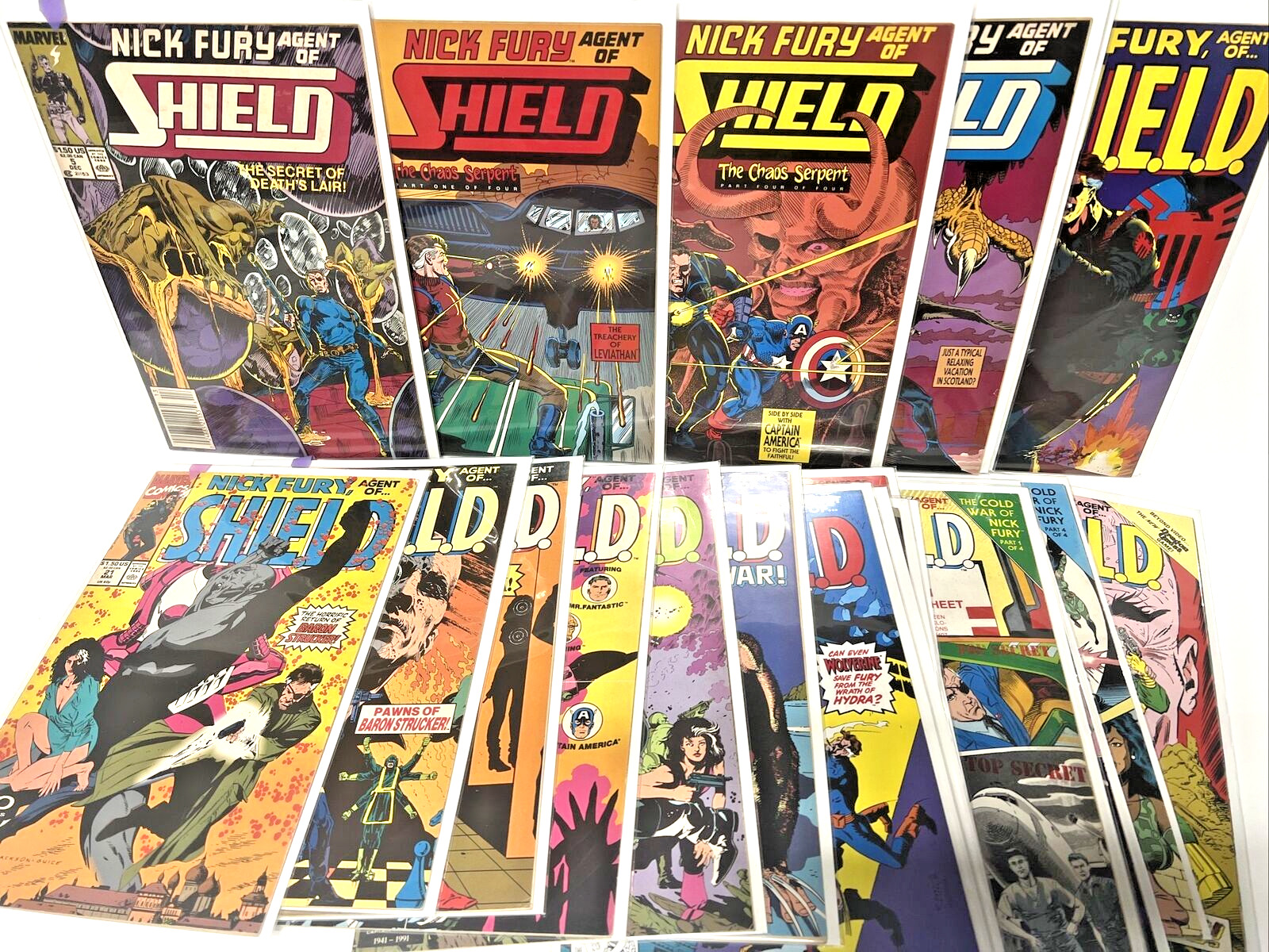 Vintage Marvel Comics Nick Fury Agent of Shield lot of 22 (#5-42) 1989 series