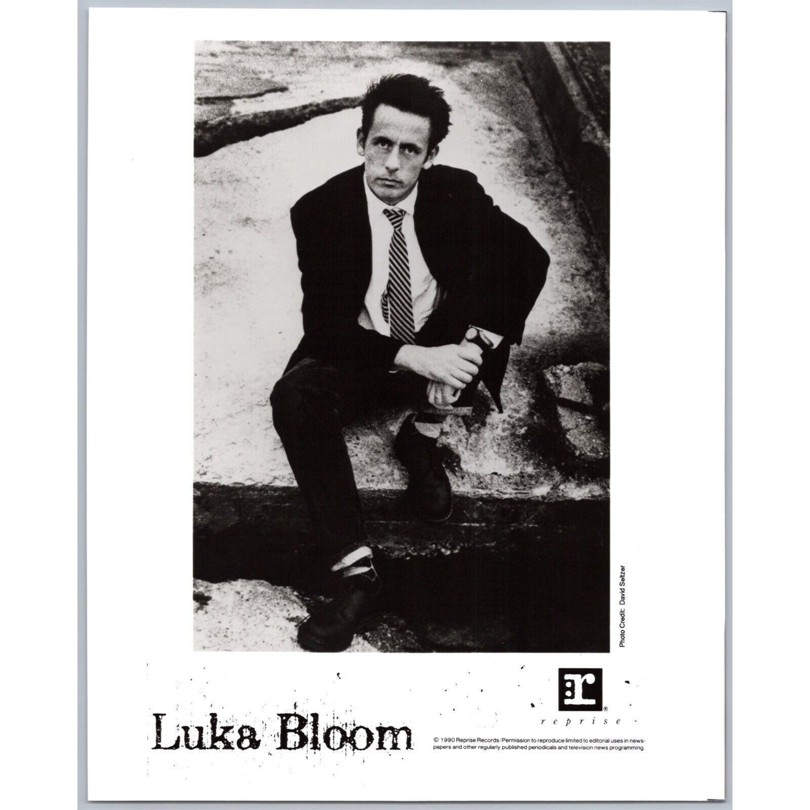 Luka Bloom Traditional Irish Folk Singer Songwriter 80s-90s Music Press Photo