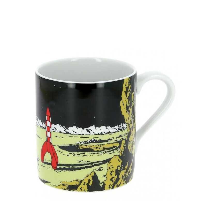 Tintin Moon Rocket - Moulinsart Porcelain Mug - Explorers on Moon 2019 Herge