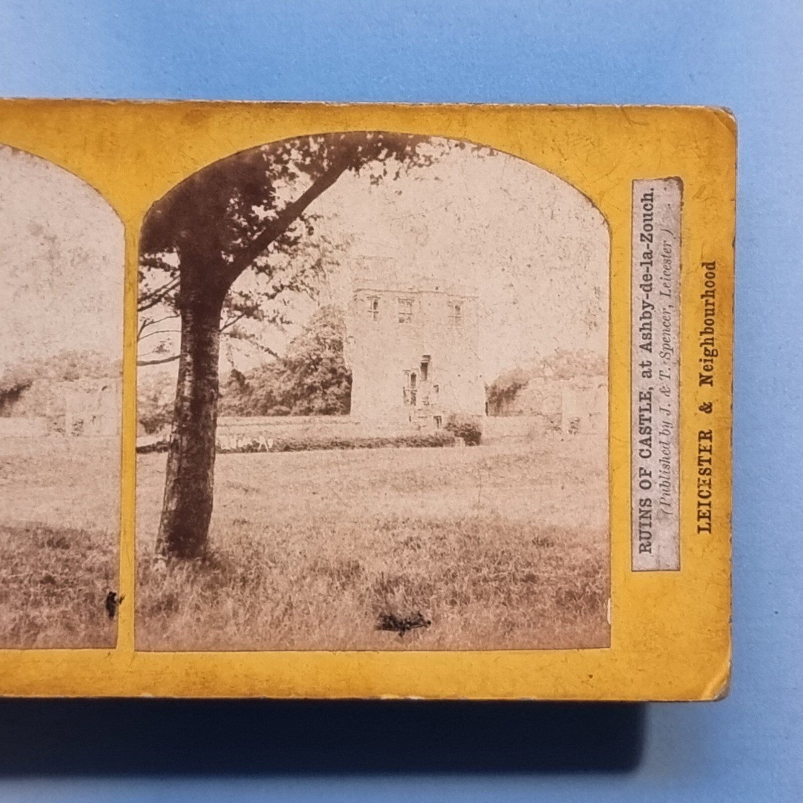 Ashby De La Zouch 3D Stereoview C1875 Real Photo The Castle Ruins Leicestershire