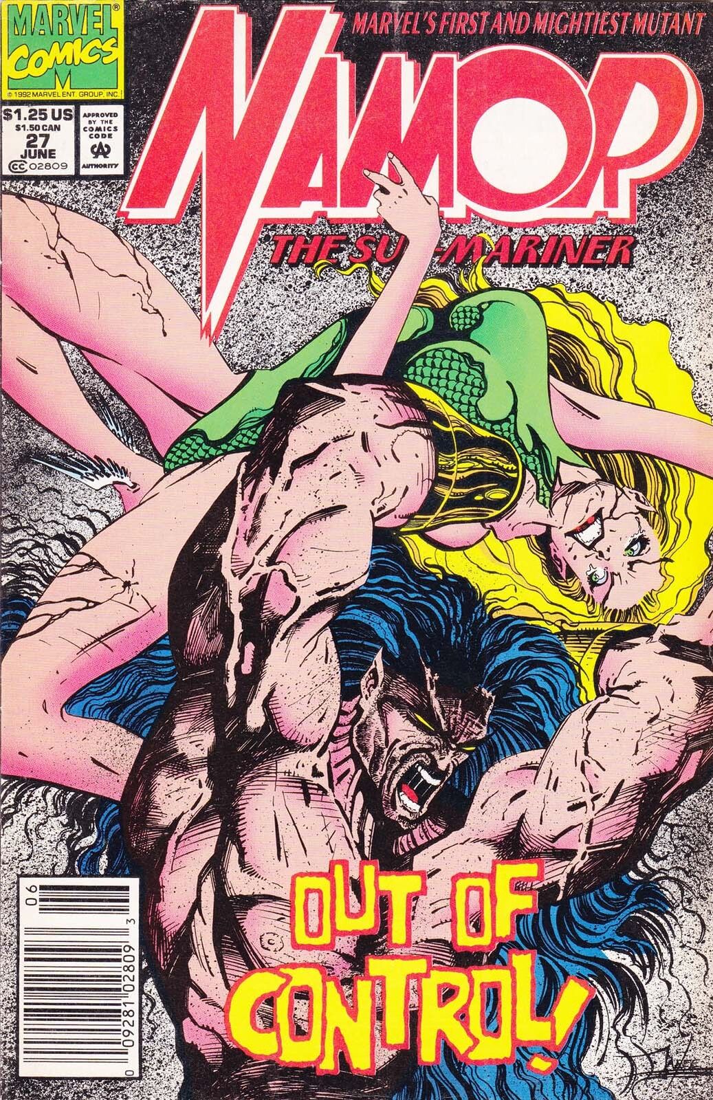 Namor, The Sub-Mariner #27 (Newsstand) VG; Marvel | low grade - Jae Lee John Byr