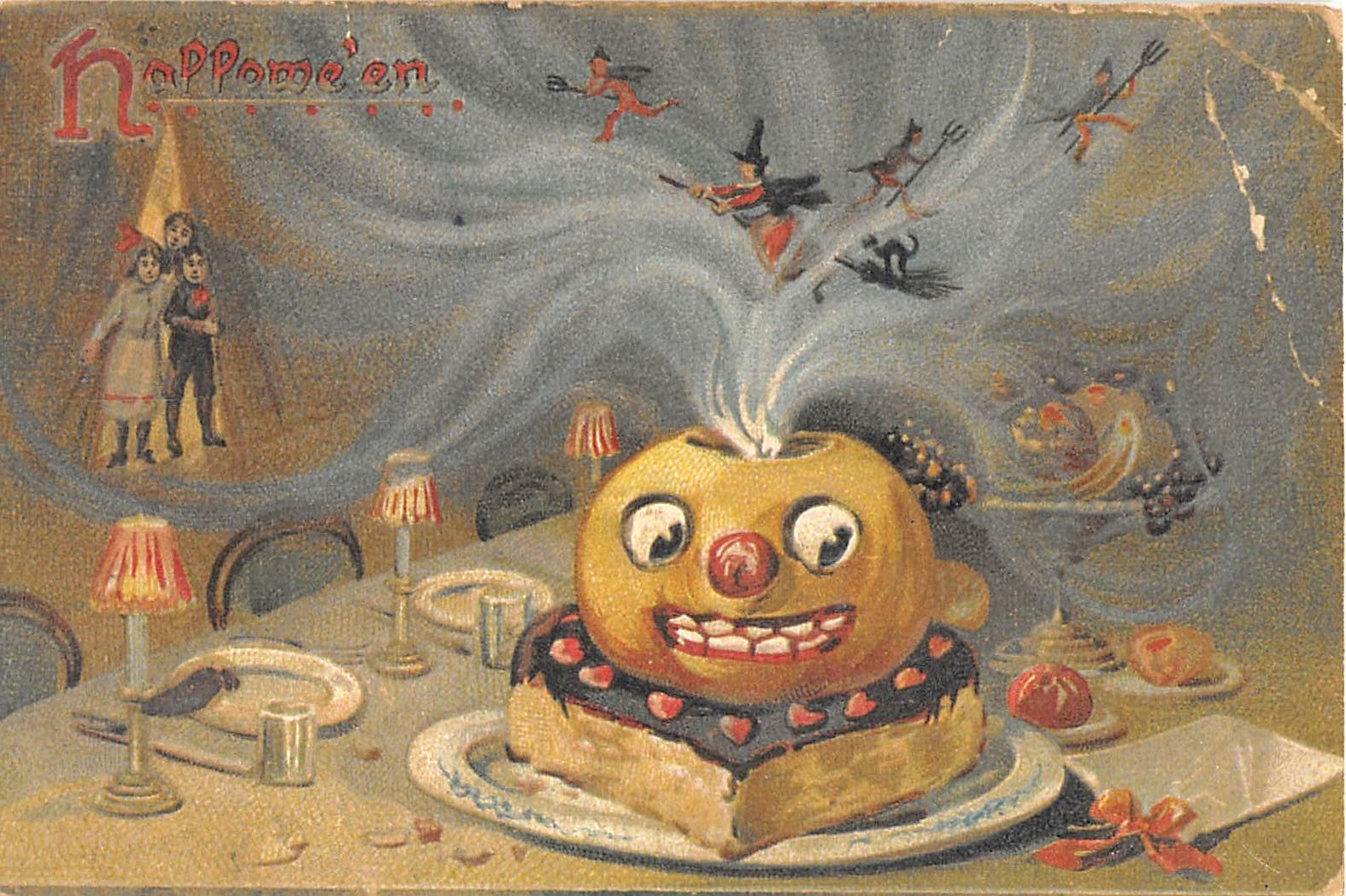 Old? Reprint of Tuck c.1910 Jack O Lantern Cake Halloween post card
