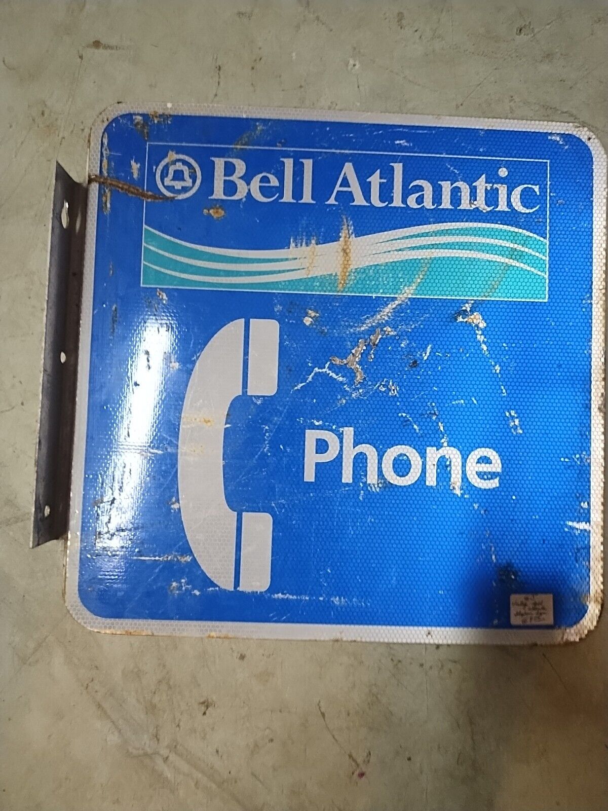 Vintage Bell Atlantic Phone From  Pay Phone Wall Sign 24x24