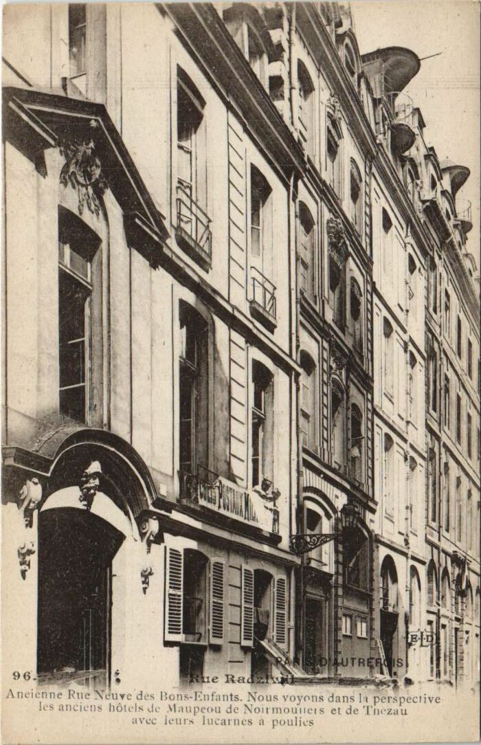 CPA PARIS 1e Rue Radziwil (978805)