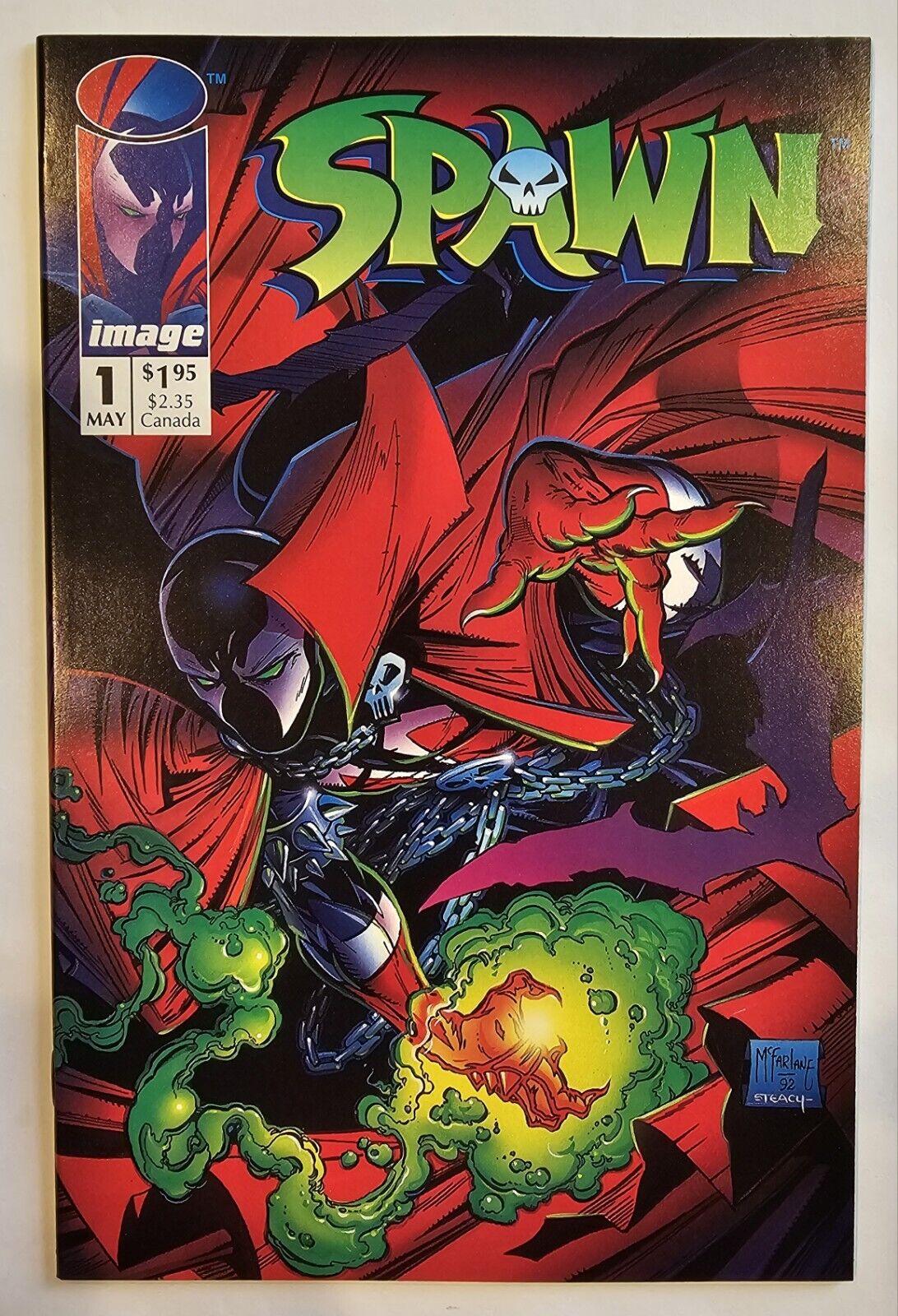Spawn #1 1st Appearance App of Spawn 1st Print Todd McFarlane 1992 Image NM-