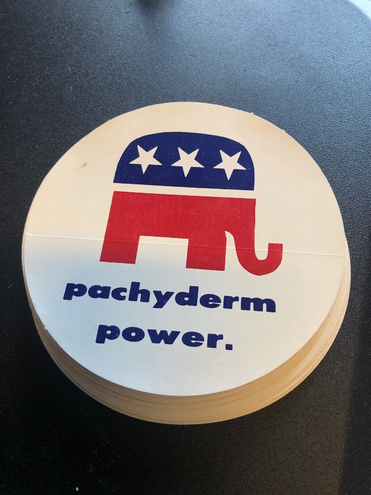 VINTAGE PACHYDERM POWER REPUBLICAN PARTY POLITICAL Sticker 4”