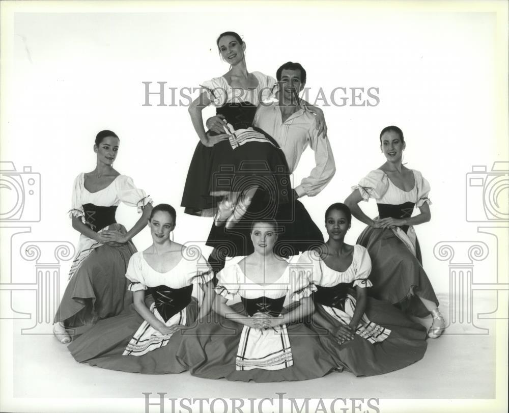 1985 Press Photo Spokane Ballet Cast Dancers of \