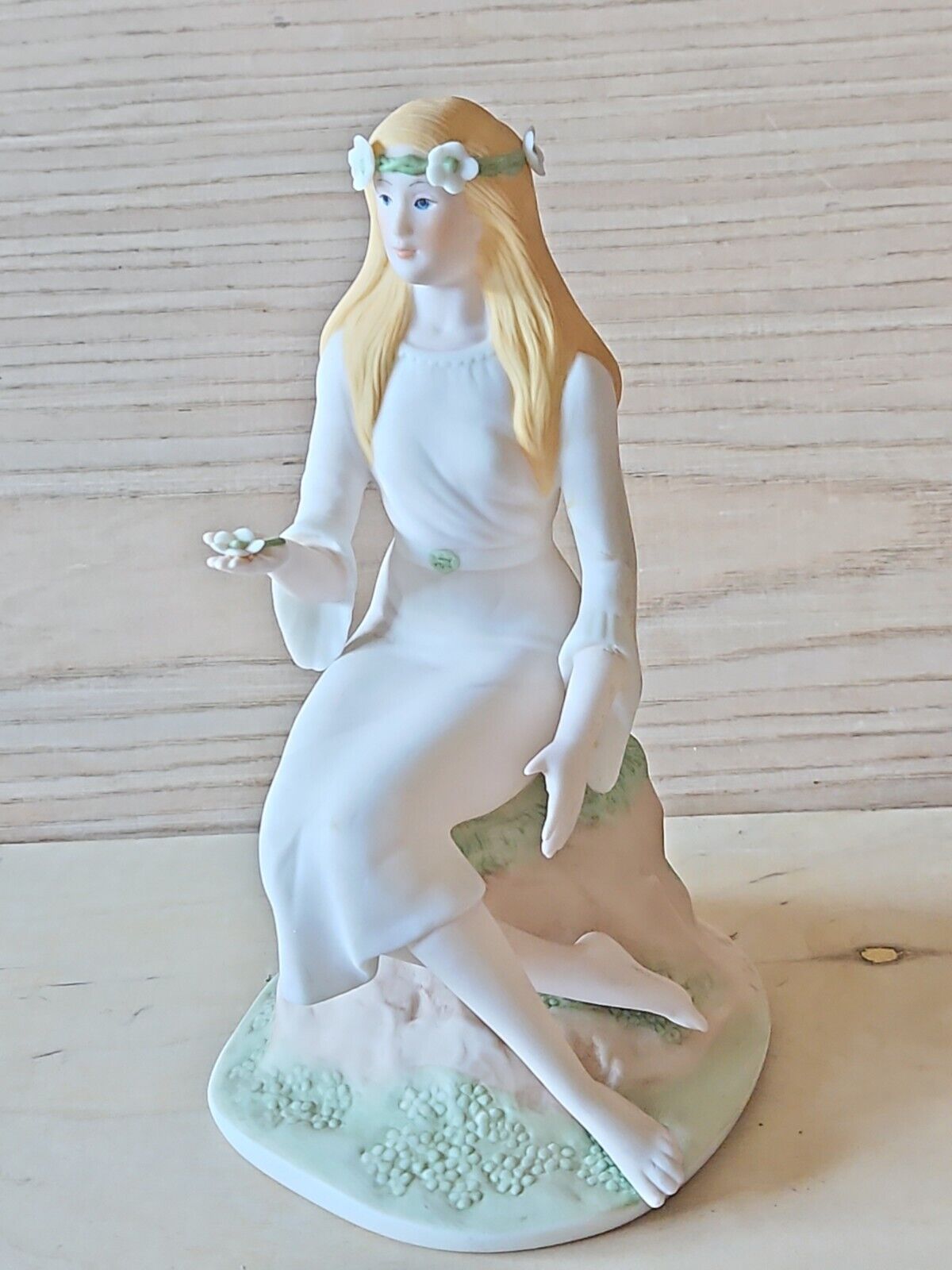 Vintage Laszlo Ispanky Figurine SPRING Lady Girl Four Seasons Porcelain Fairy