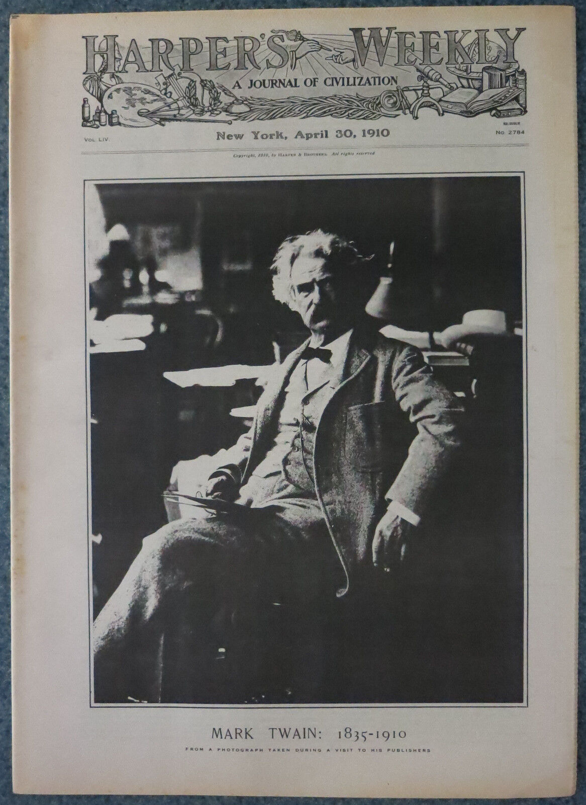 19100430 Harper\'s Weekly REPRINT April 30, 1910