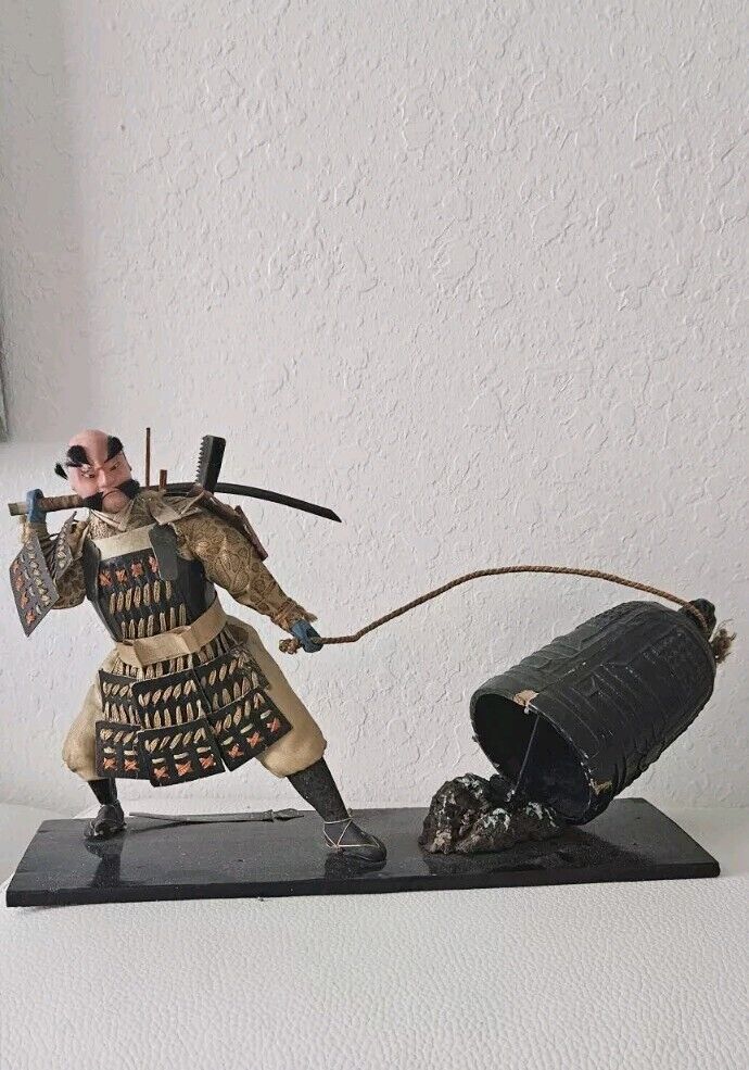 Antique Japanese Samurai Warrior Doll
