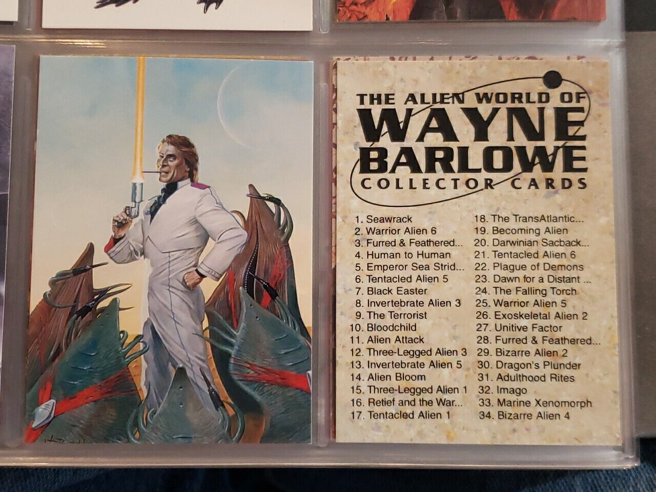 Wayne Barlowe Alien World Fantasy Art 90 Trading Card Set Comic Images