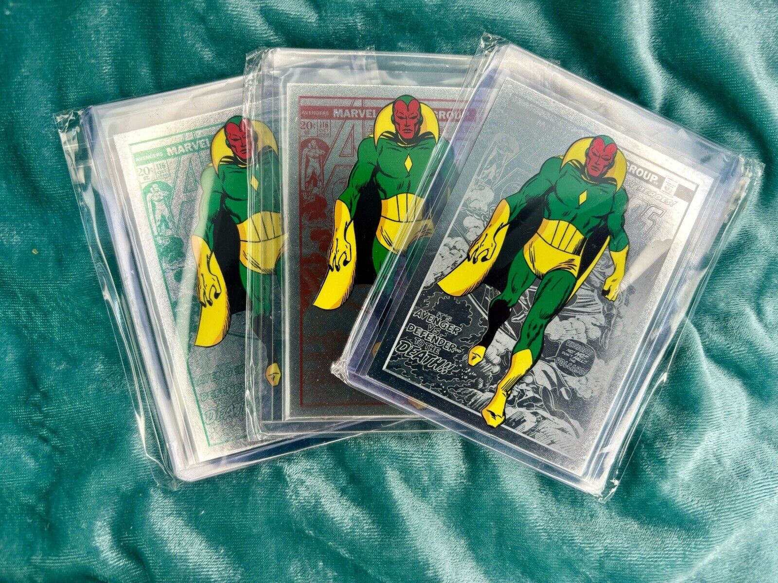 Vision 2014 Marvel Universe Parallel Lot Emerald Ruby And Diamond /10
