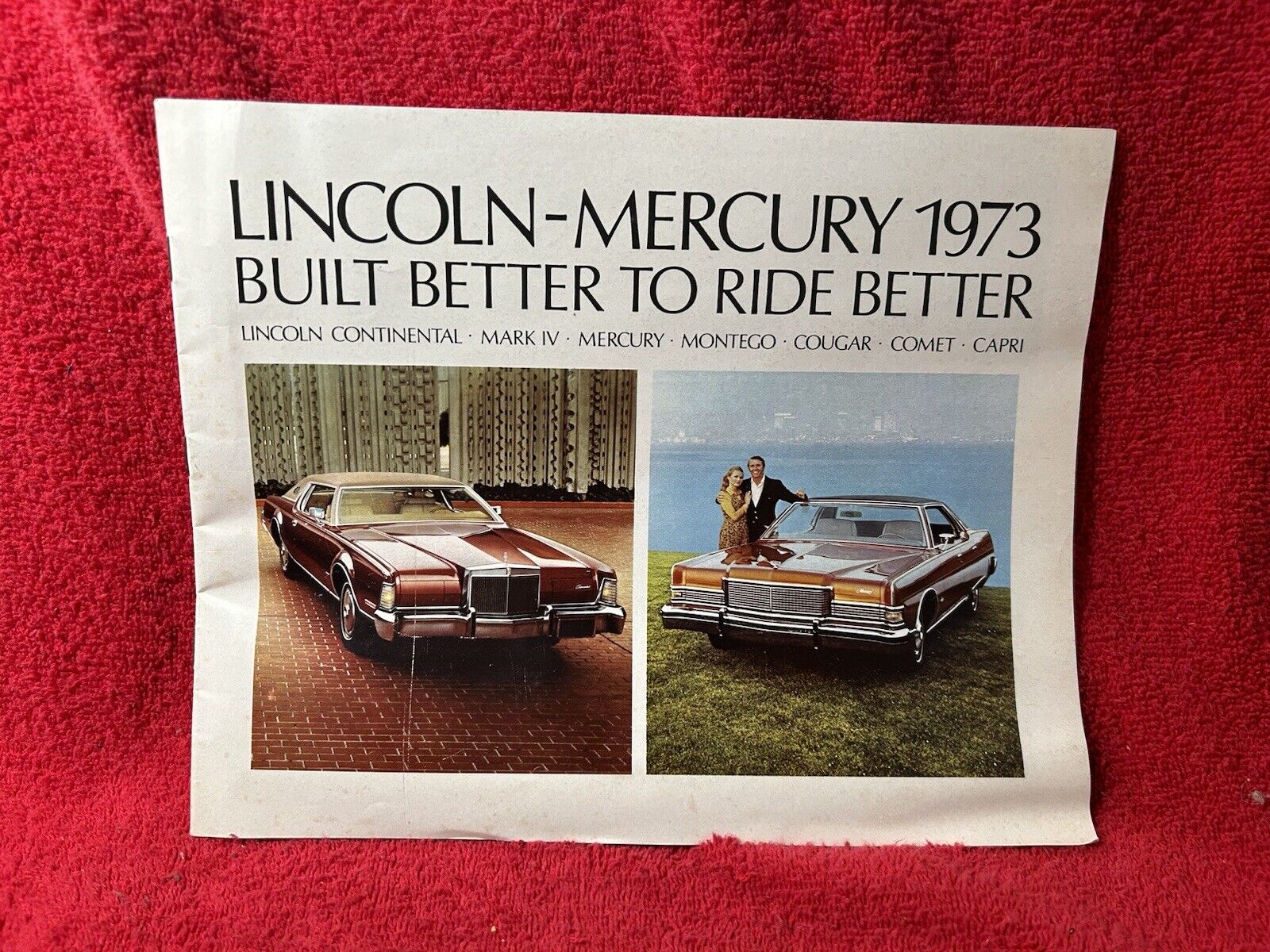 Original 1973 Lincoln Mercury Full Line Sales Brochure 73 Cougar Continental