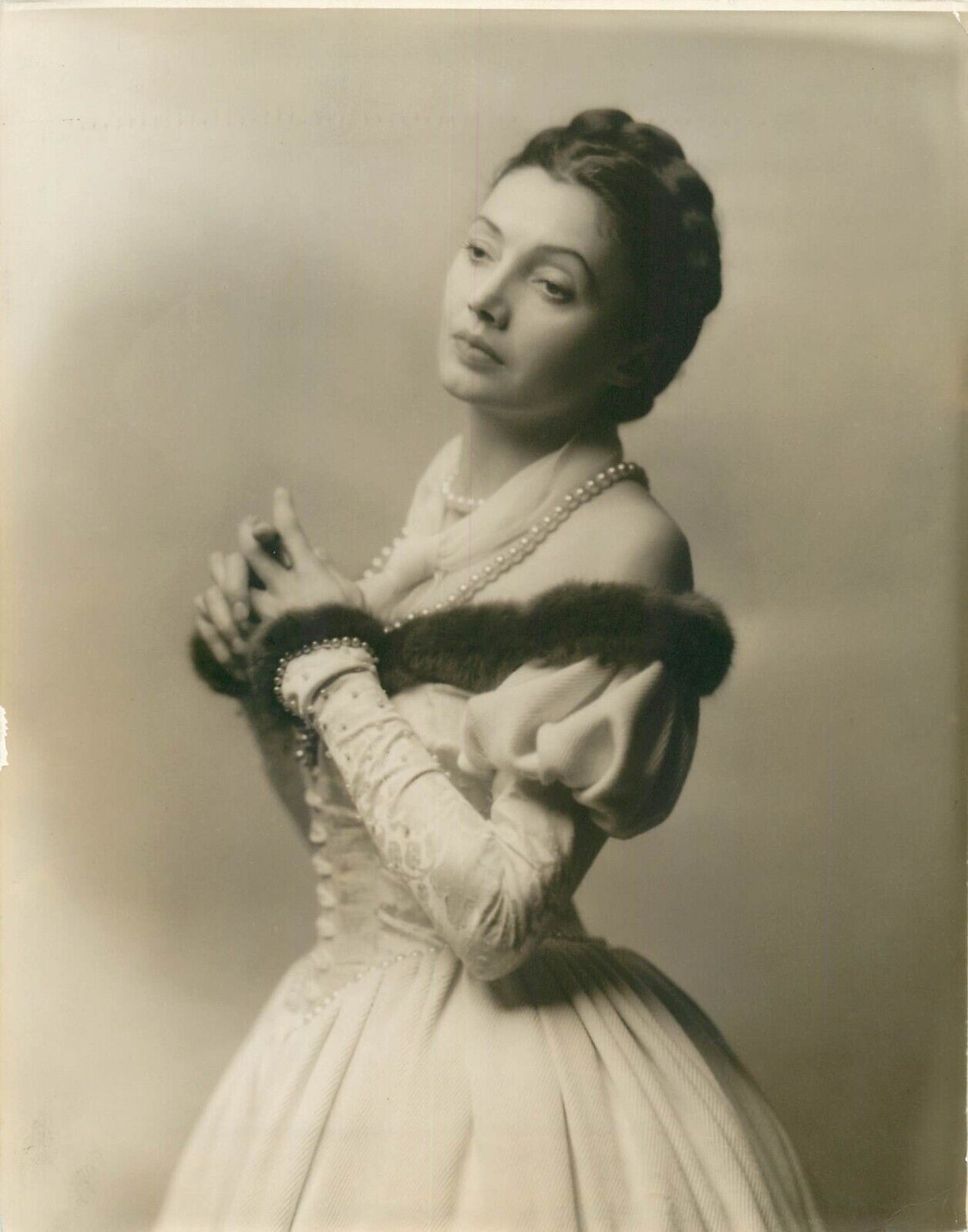 Vintage Press Photo Vandamm Studio - Lucrece - US Actress - Katharine Cornell
