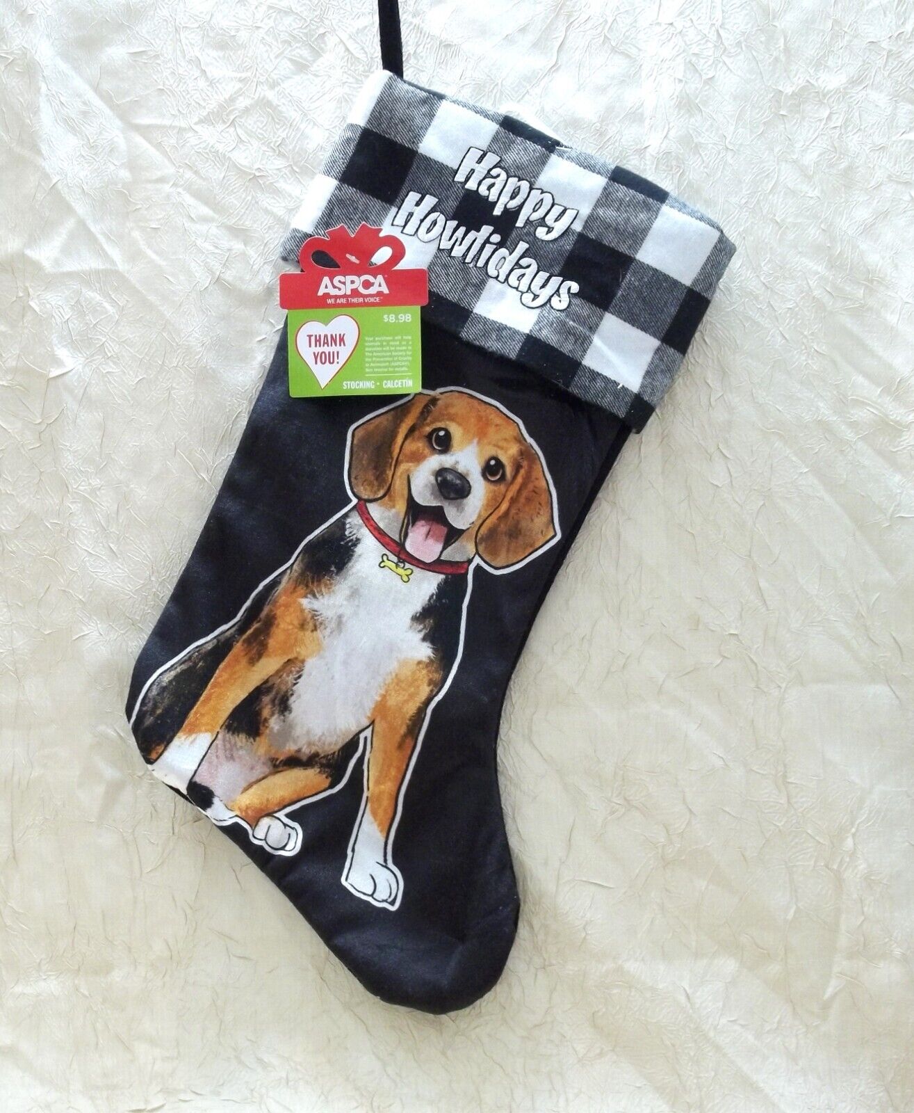 Happy Howlidays Dog Christmas Stocking Pet Holiday Ruz Brand New with Tag