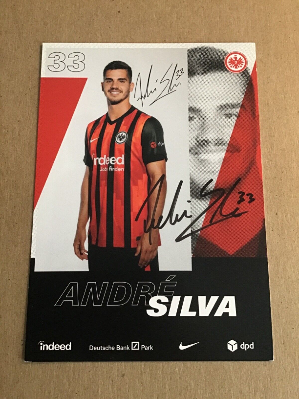 Andre Silva, Portugal 🇵🇹 Eintracht Frankfurt 2020/21 hand signed