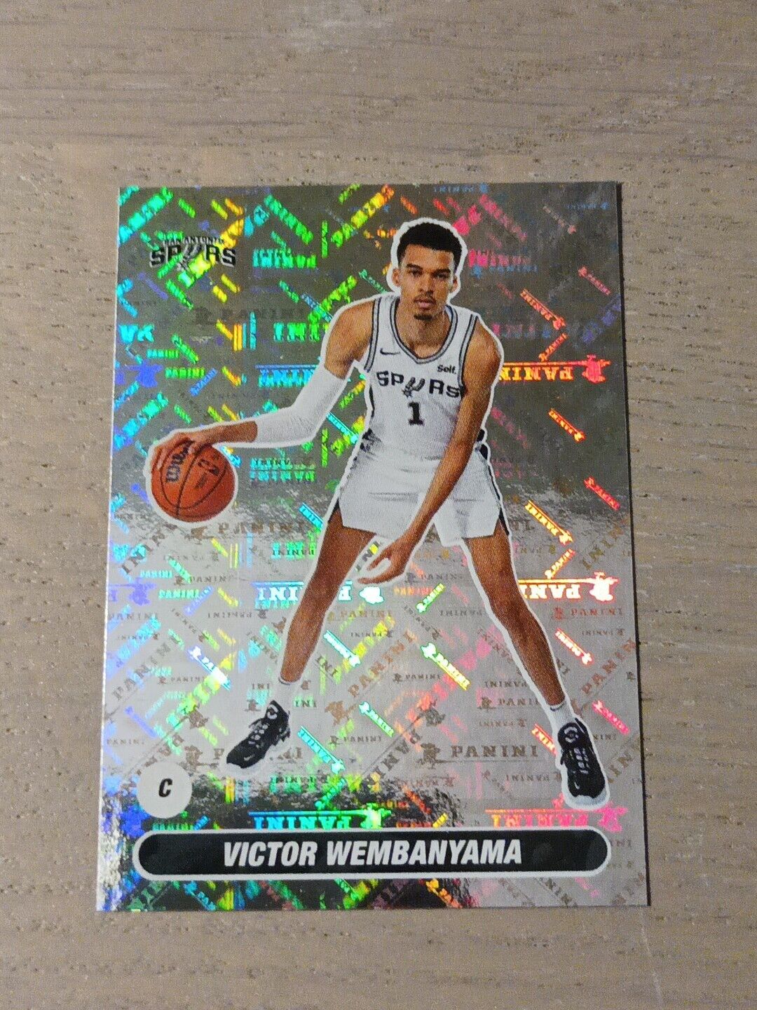 New 23 24 ROOKIE RC STICKER SANDWICHES VICTOR WEMBANYAMA # 465 MINT SILVER HOLO SP