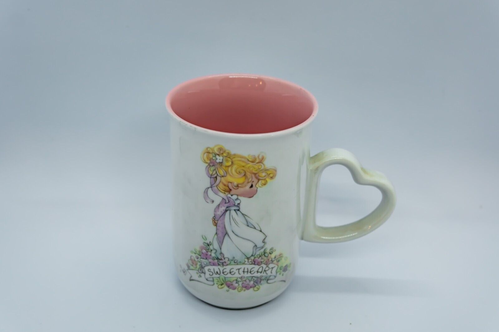 Precious Moments Enesco Vintage SWEETHEART Coffee Cup Mug Tender Touch 1990
