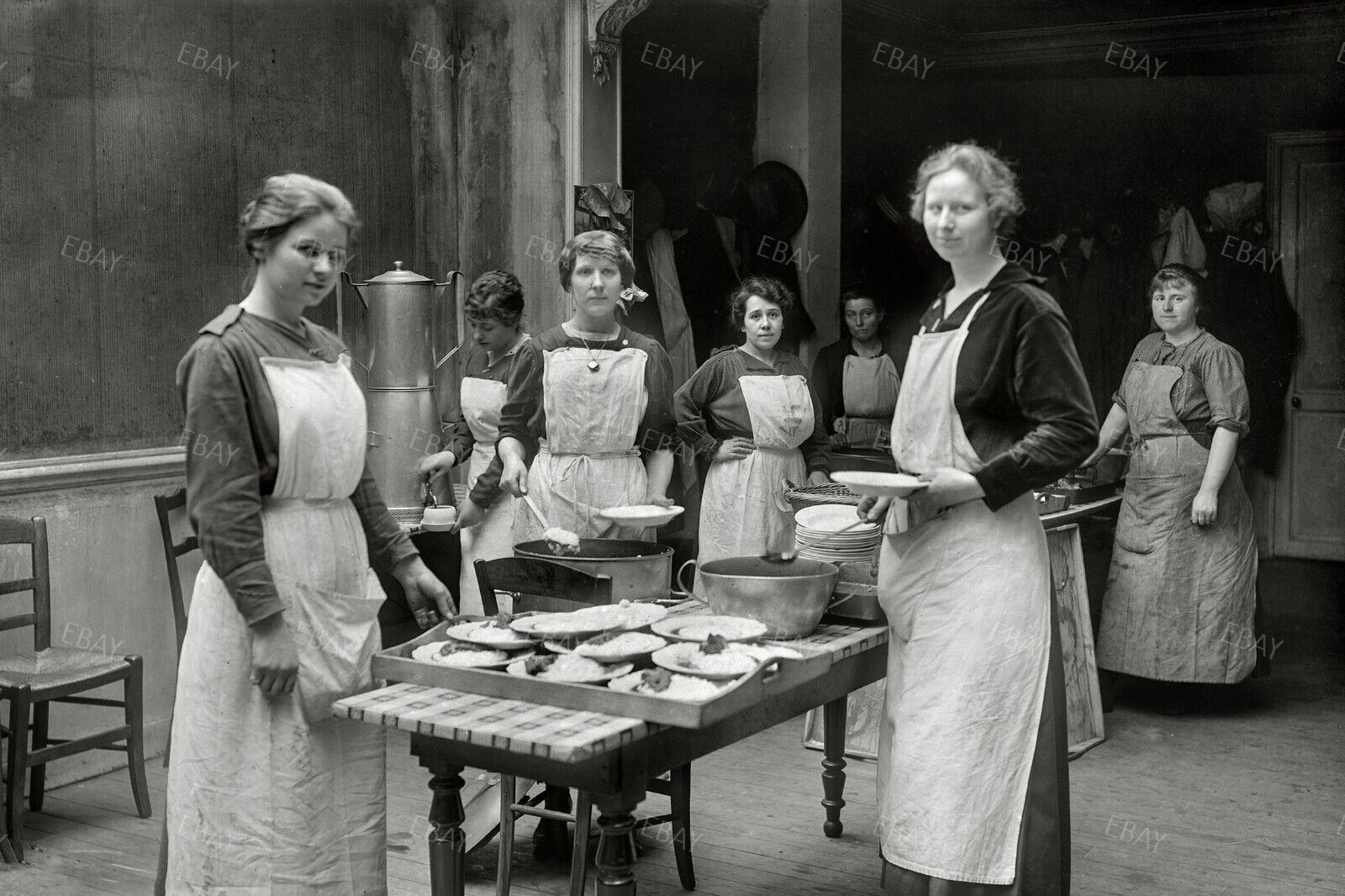 13x19 Poster Print Women Cook In The Kitchen At Restaurant