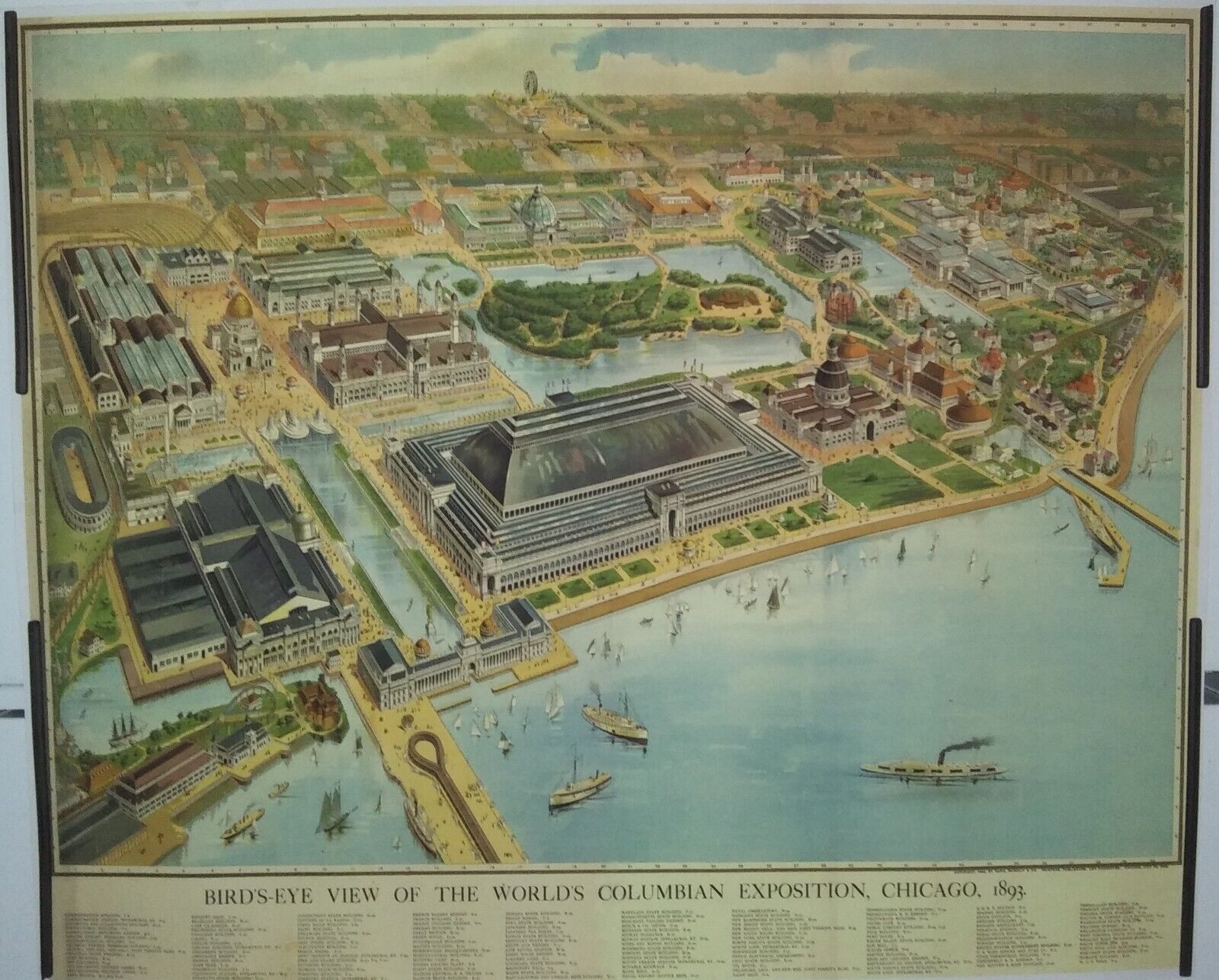Rand McNally Columbian Exposition 1893 Chicago World\'s Fair Poster 20\