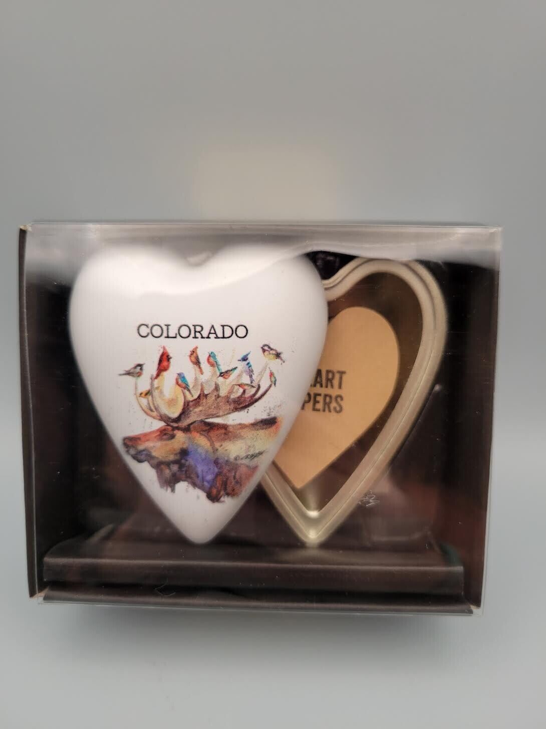 Demdaco Art Heart Keeper Trinket Box Colorado Gift Moose Birds Keepsake Memory