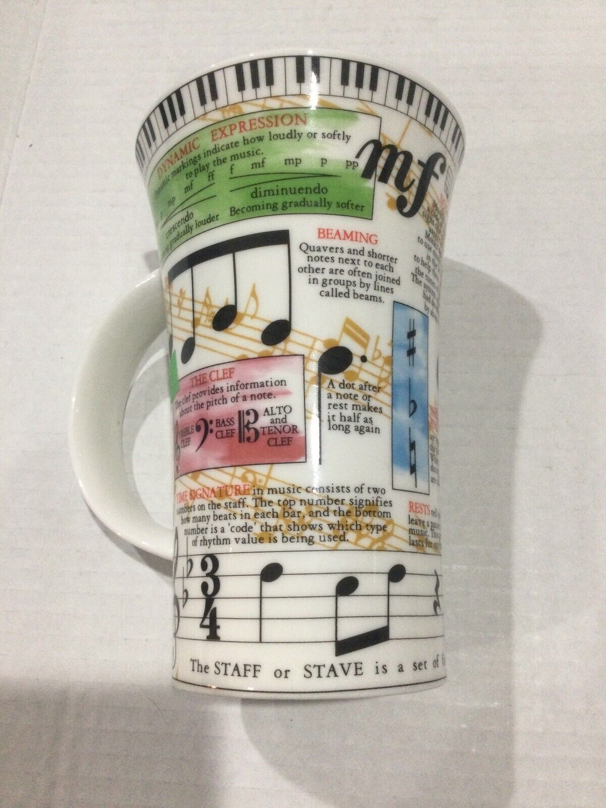 Jackie Reynolds Designer Music Cup By Dunoon Nice Gift For Music Fans