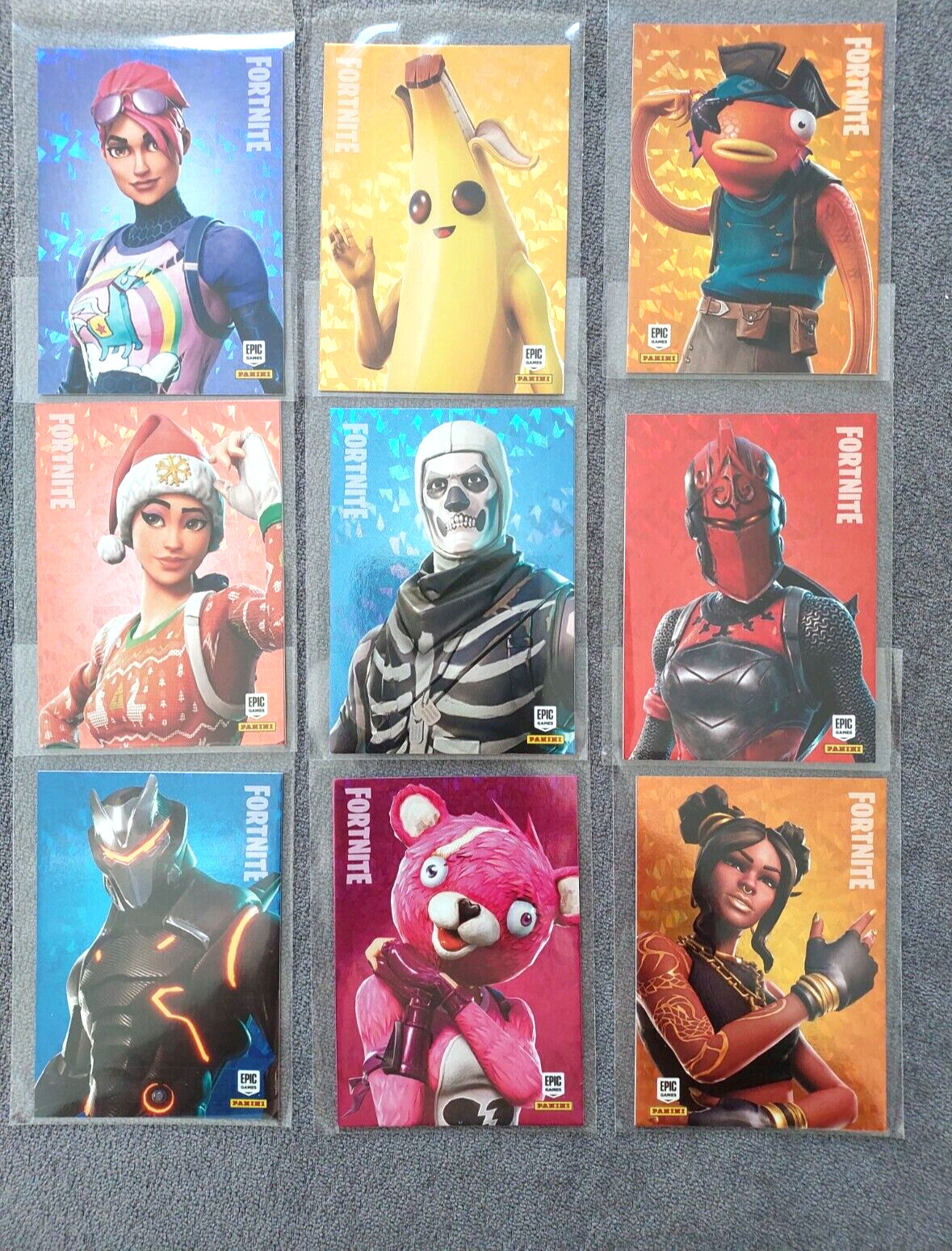 9x RARE Cards Fortnite 2019 CRYSTAL SHARD S1 Peely Skull Brite Nog Luxe Red Omeg