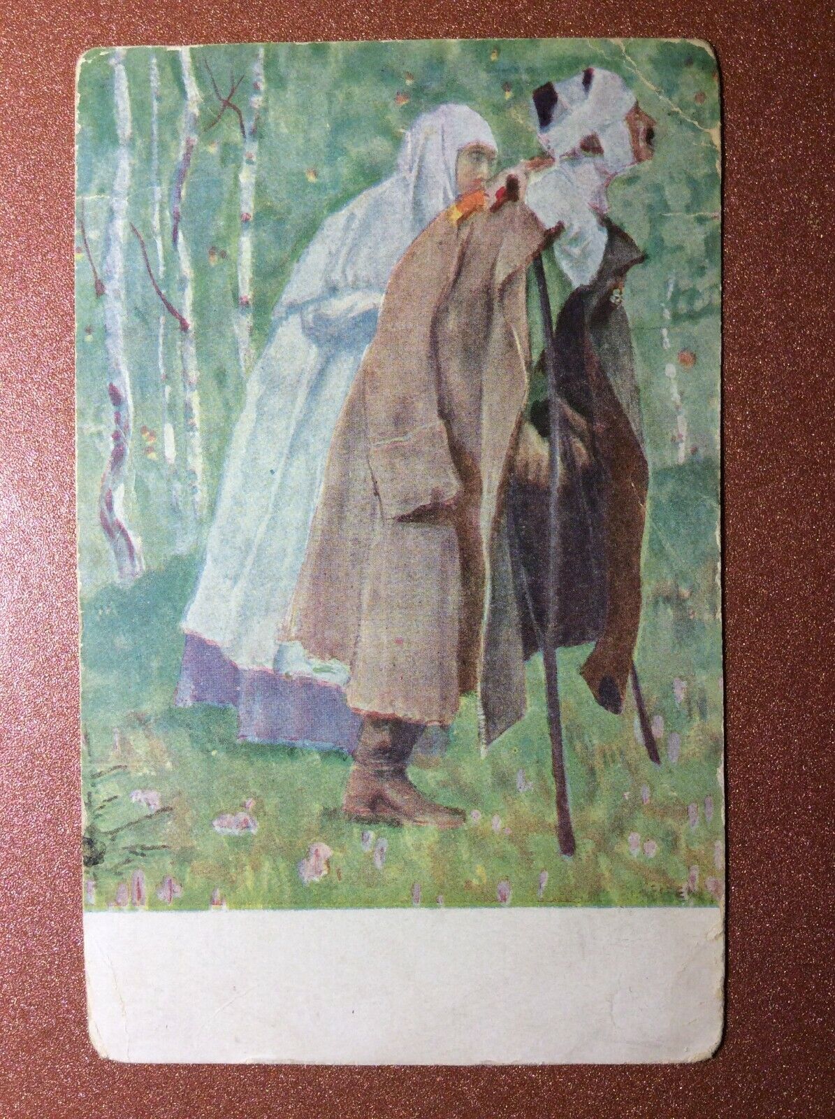 Sister of Mercy WWI RARE Tsarist Russia postcard edit KRISTI 1914s by NESTEROV🪖