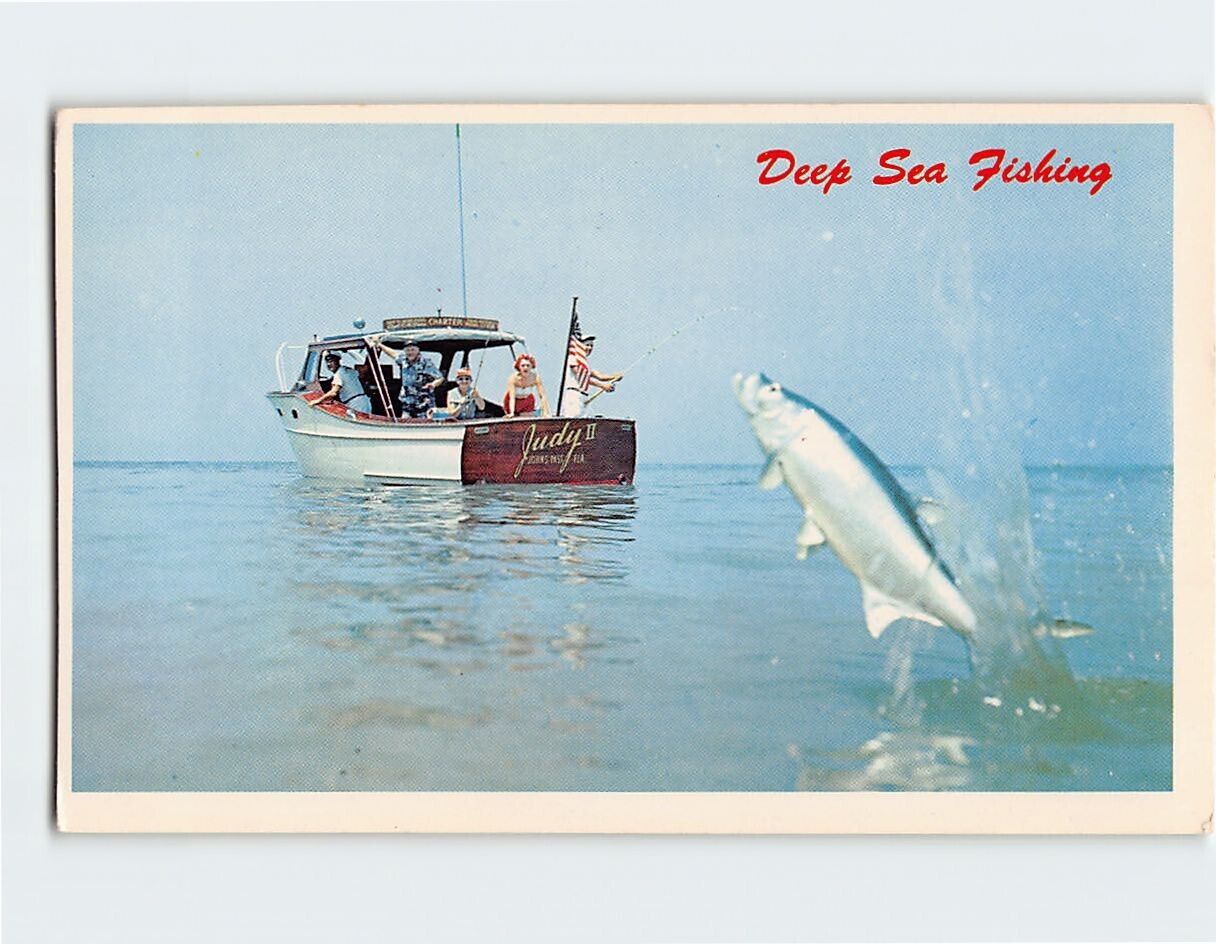 Postcard Deep Sea Fishing