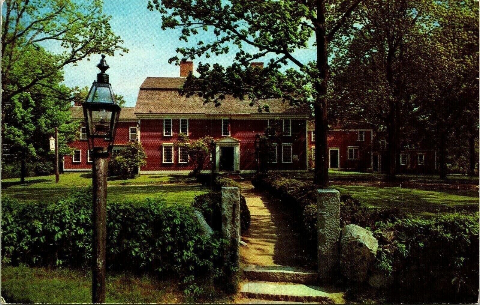 Longfellow Wayside Inn Sudbury Massachusetts MA VTG Postcard PM Cambridge c1963