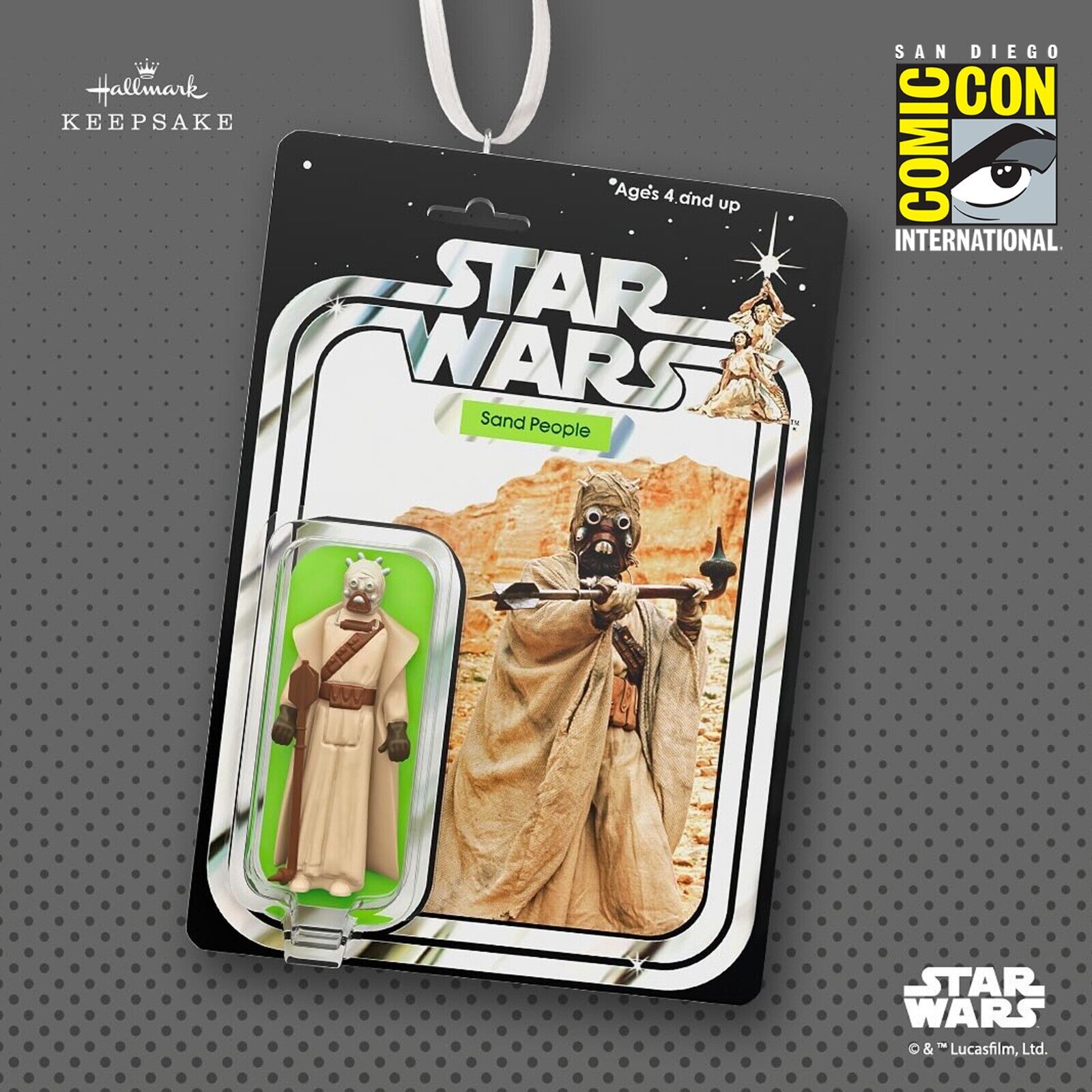 SDCC 2024 Hallmark Star Wars: Sand People Vintage Figure Keepsake Ornament LE