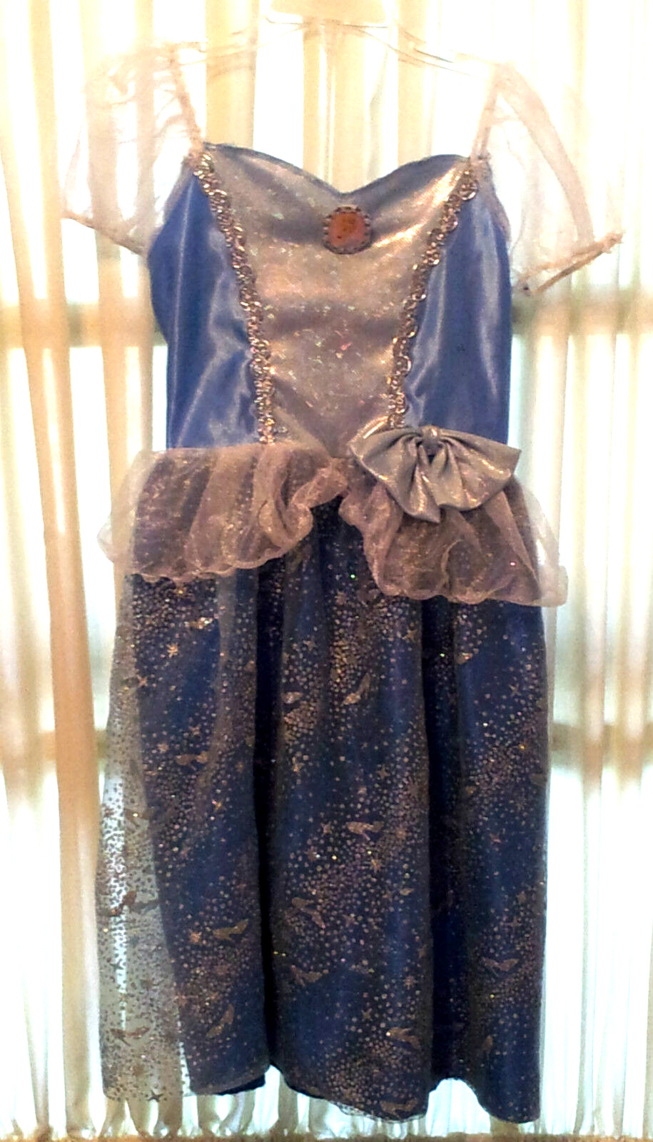 Disney Princess Cinderella Blue Costume Dress Size 4-6X Dress Cameo Pretend Play