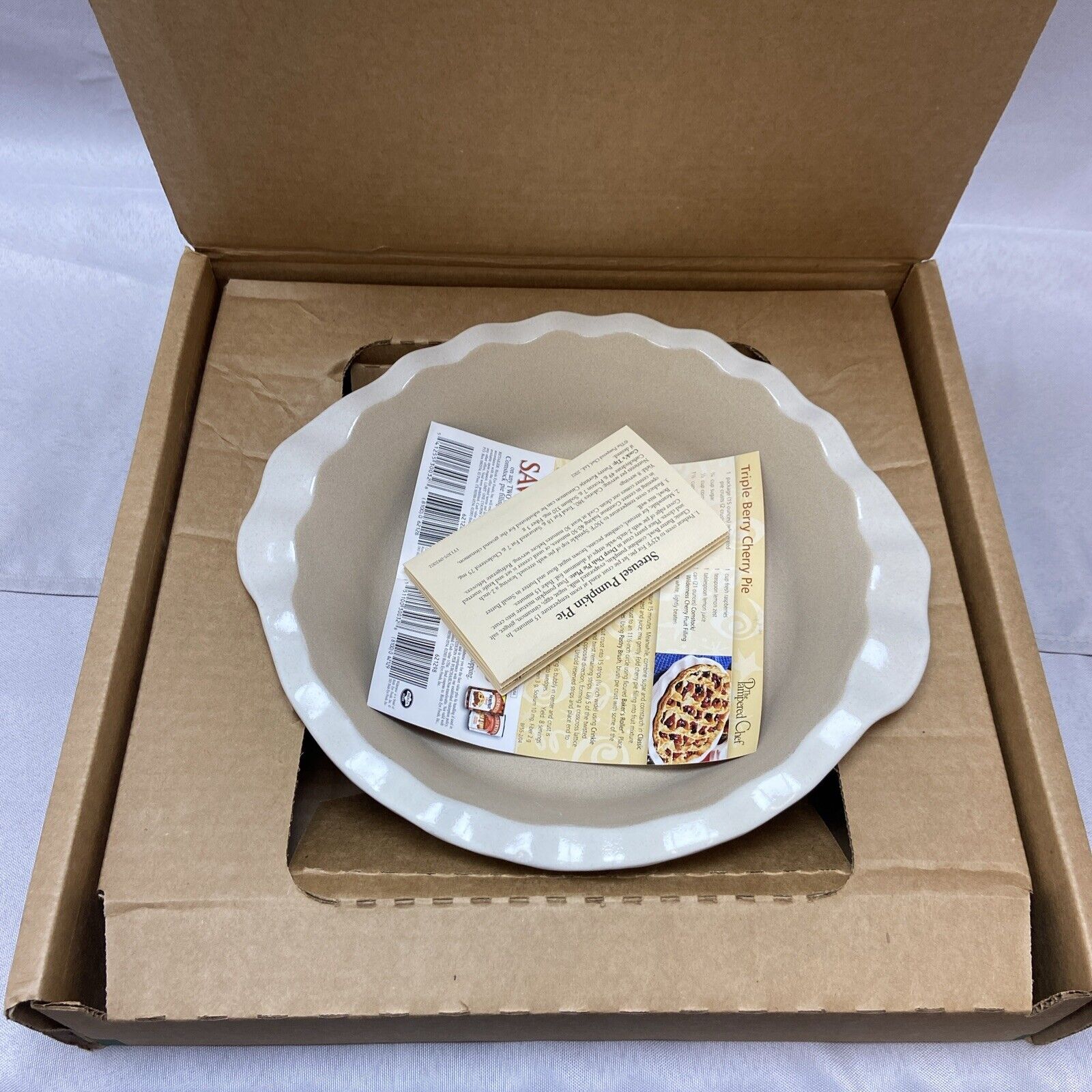 The Pampered Chef Deep Dish Pie Plate Model 1305
