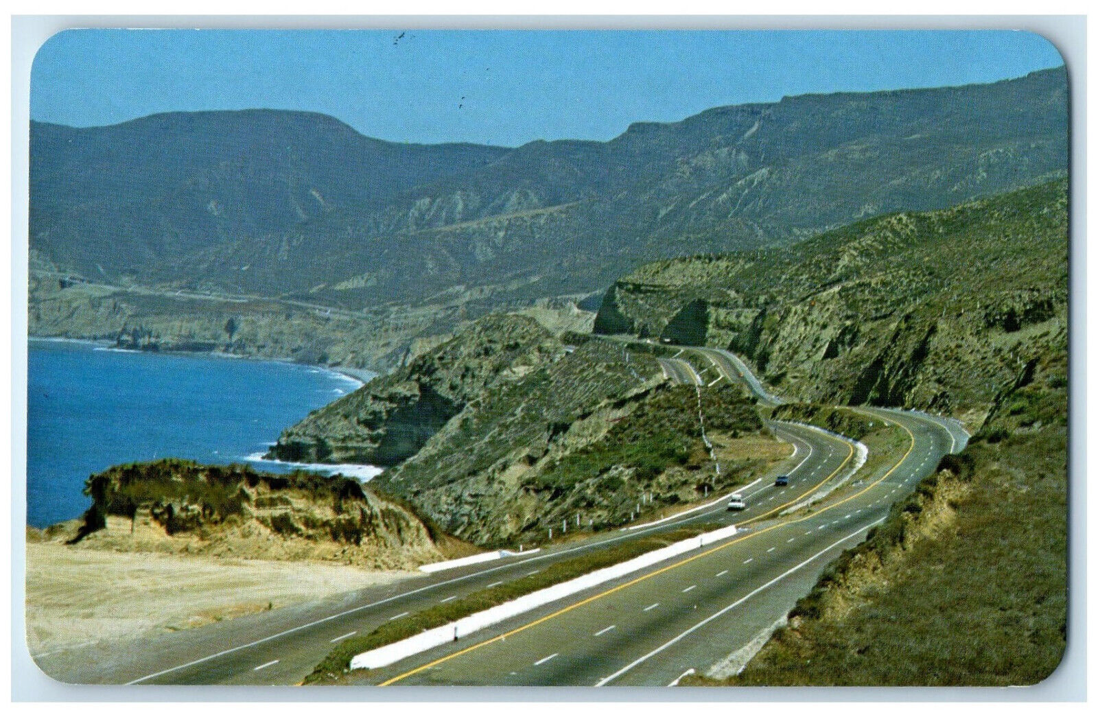c1950's Spectacular Coastline Tijuana Ensenada BC Mexico Vintage Postcard