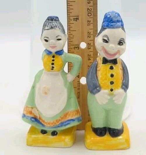 Vintage Turnabout Happy/Angry Face Couple Novelty Salt & Pepper Shakers, Japan 