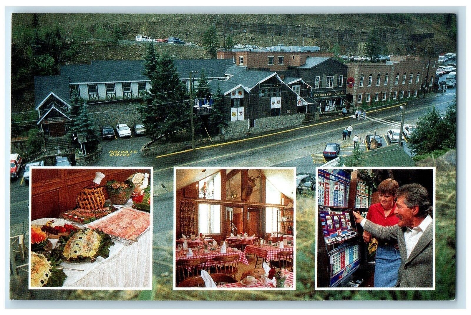 c1950\'s Black Forest Inn Hotel Restaurant & Casino Blackhawk Colorado Postcard