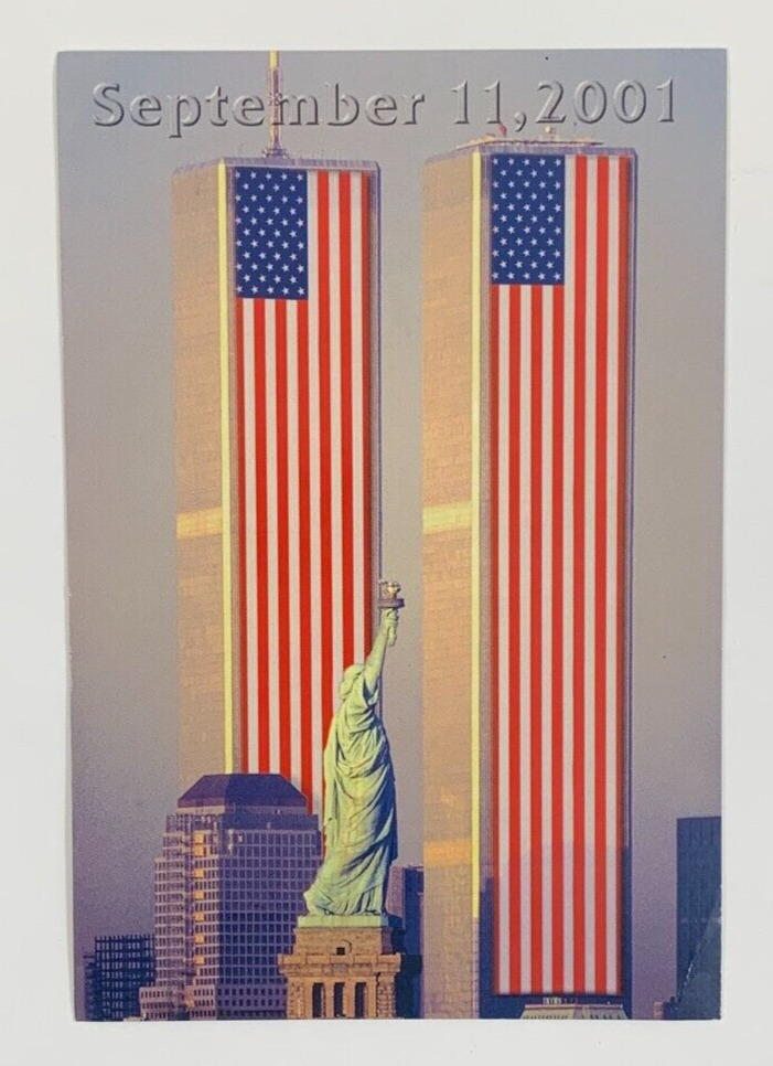 September 11 2001 World Trade Center New York City Postcard Unposted